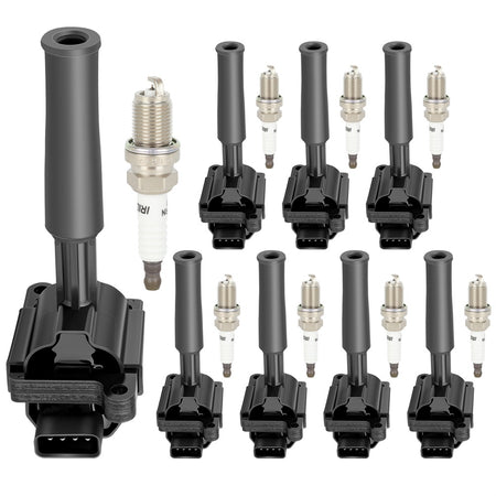 8 For 1999-2002 Jaguar XK8 4.0L V8 Ignition Coil & Spark Plug Only for Auto