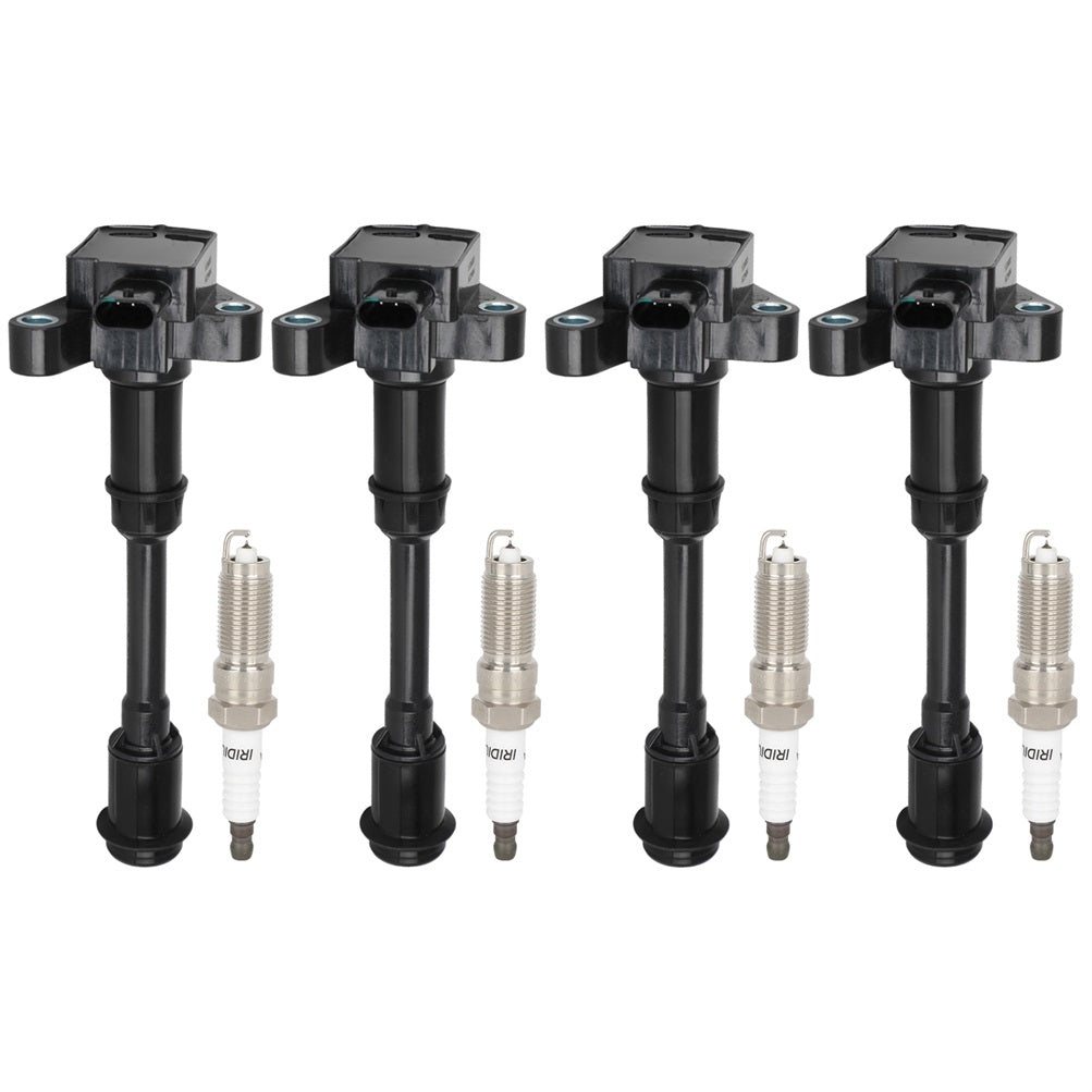 4 For 1.6L Ford Escape Fiesta Fusion Transit Connect Ignition Coil & Spark Plug Only for Auto