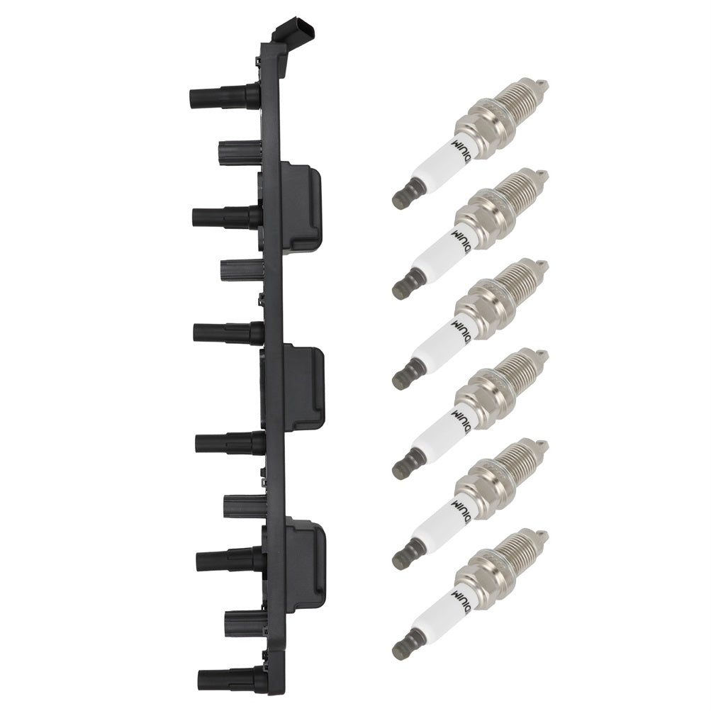 4.0L L6 1999 Jeep Grand Cherokee Ignition Coil & Spark Plugs UF293 Only for Auto