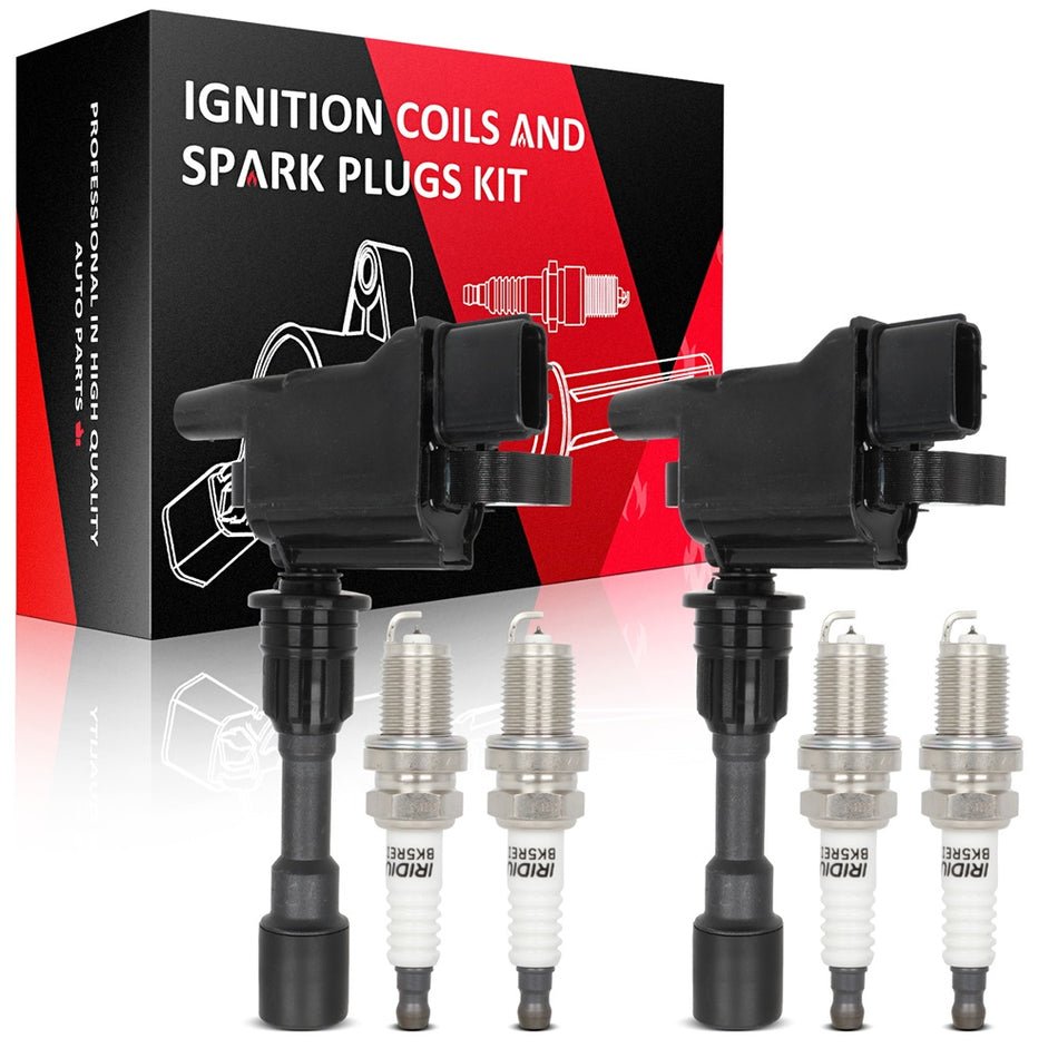 Ignition Coils and Spark Plugs For Mazda Miata 1.8L I4 2001-2005 BP6D18100A