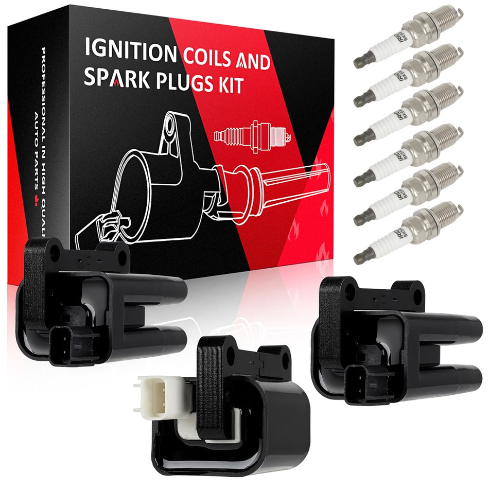 Ignition Coils & Iridium Spark Plugs For Mitsubishi Montero Sport 3.0L 1997-2003