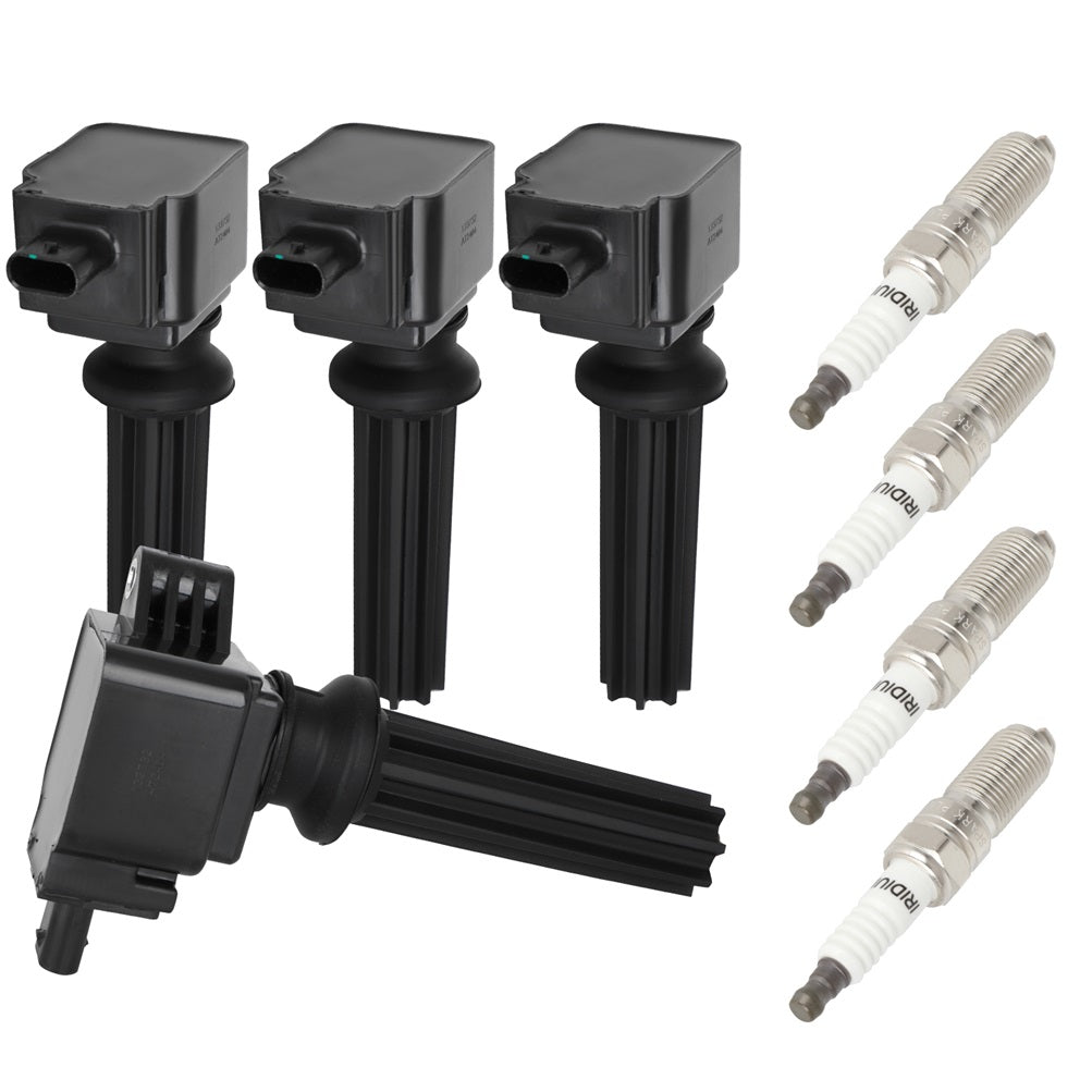 4 For 12-17 Land Rover Range Rover Evoque 2.0L Ignition Coil & Spark Plug UF678 Only for Auto