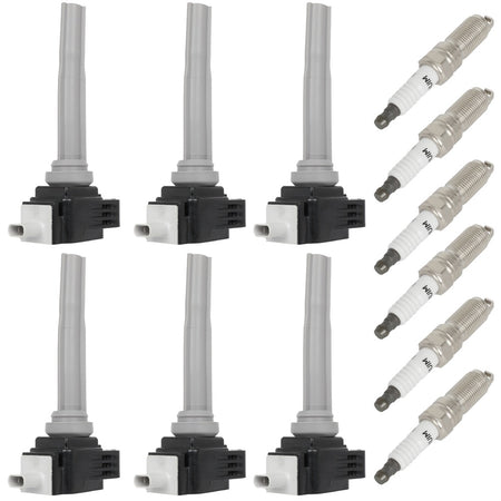 6 For 2015-2017 Ford F150 Truck V6 2.7L Ignition Coil & Spark Plug UF773 Only for Auto