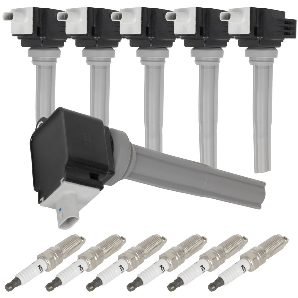 6 For 2015-2017 Ford F150 Truck V6 2.7L Ignition Coil & Spark Plug UF773 Only for Auto