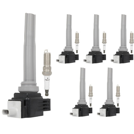 6 For 2015-2017 Ford F150 Truck V6 2.7L Ignition Coil & Spark Plug UF773 Only for Auto