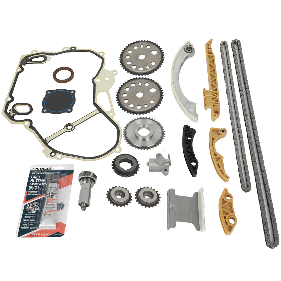 Saturn Chevrolet Pontiac Timing Chain Balance Shaft Kit Cover Gasket 00-08 133829