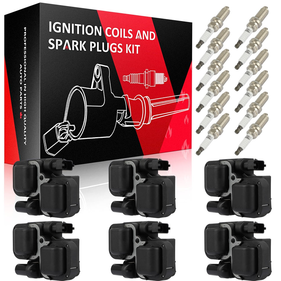 For Mercedes-Benz C32 E55 ML55 S55 SLK32 AMG Ignition Coil set and Spark Plug