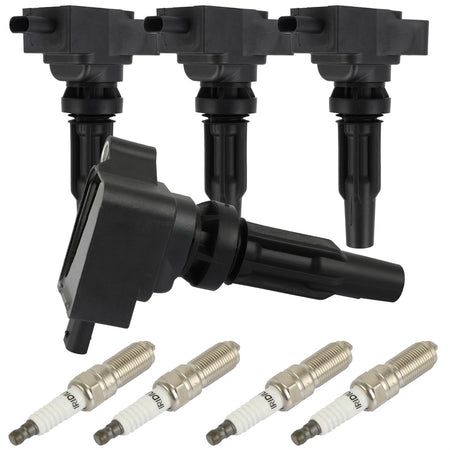 4 For 2020-2022 Ford Escape 2.0L L4 Ignition Coil & Spark Plug UF855 Only for Auto