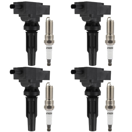 4 For 2020-2022 Ford Escape 2.0L L4 Ignition Coil & Spark Plug UF855 Only for Auto