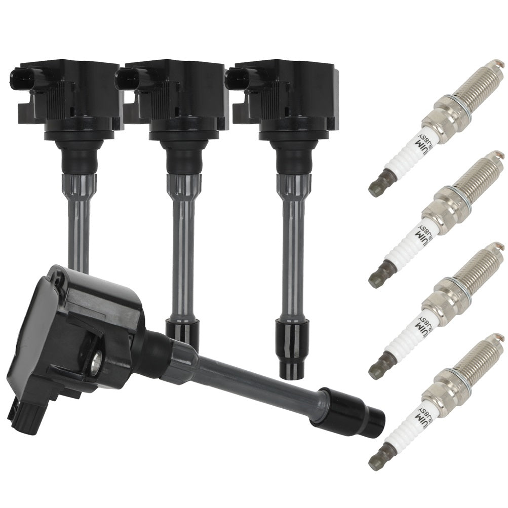 4 For 2018-2021 Honda Accord 1.5L L4 Ignition Coil & Spark Plug Only for Auto