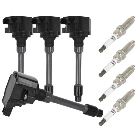 4 For 2018-2021 Honda Accord 1.5L L4 Ignition Coil & Spark Plug Only for Auto