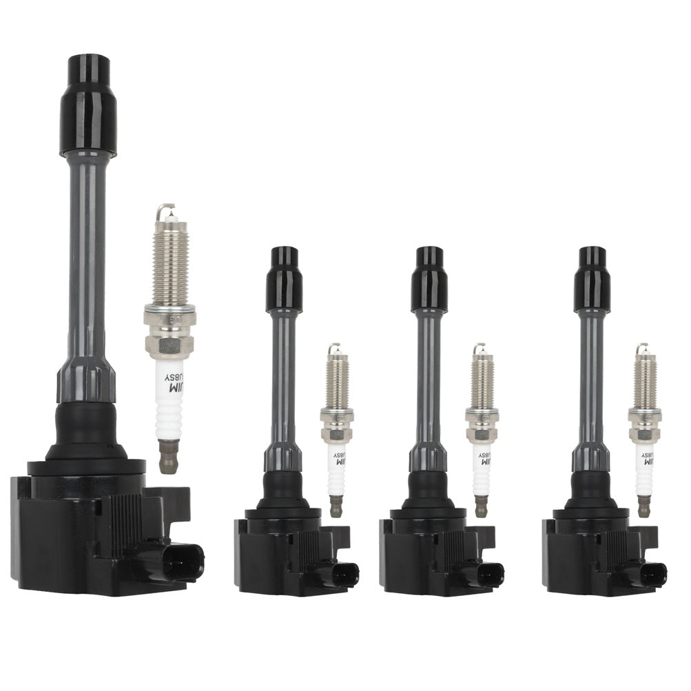 4 For 2018-2021 Honda Accord 1.5L L4 Ignition Coil & Spark Plug Only for Auto