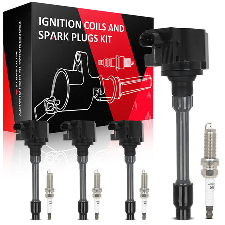 4 For 2018-2021 Honda Accord 1.5L L4 Ignition Coil & Spark Plug Only for Auto