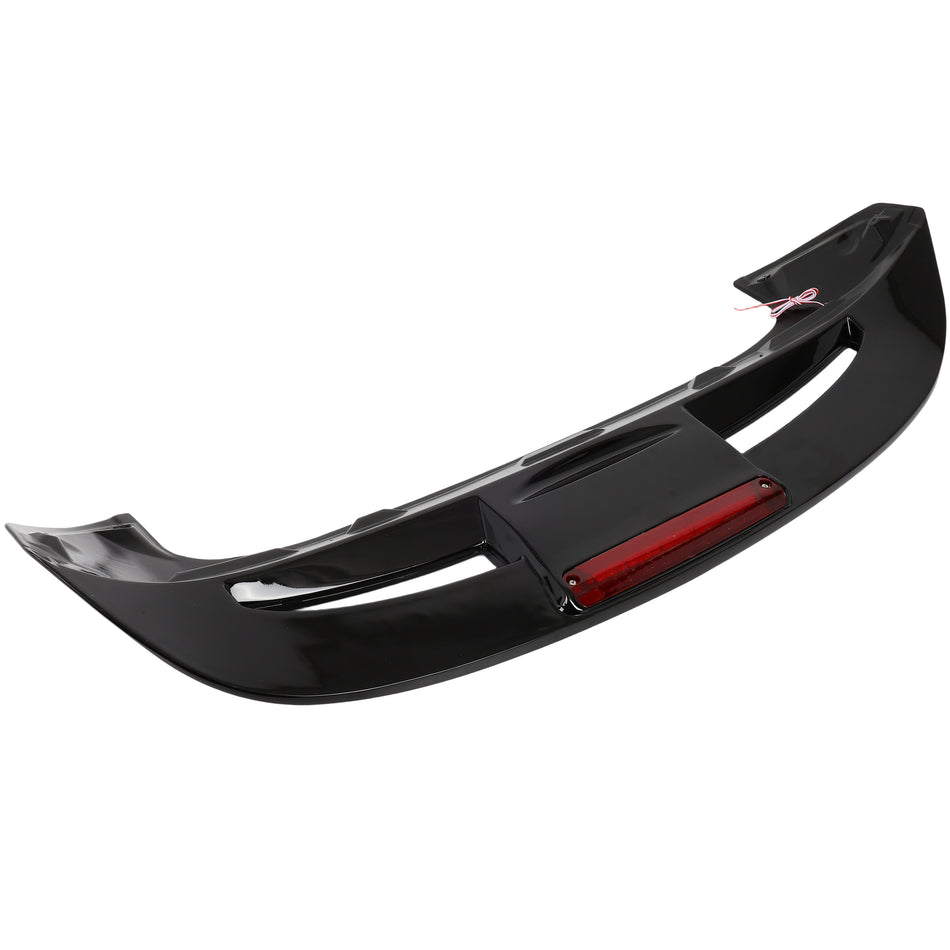 Fits 2008-2019 Ford Fiesta Hatchback Painted Black w/ Light ABS Spoiler Wing
