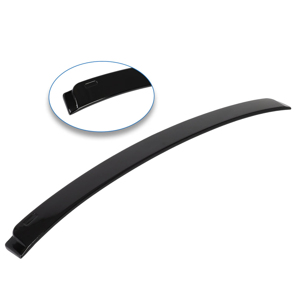 Fits 2010-2011 BMW E90 3 Series Sedan Rear Painted Black ABS Roof Spoiler Wing