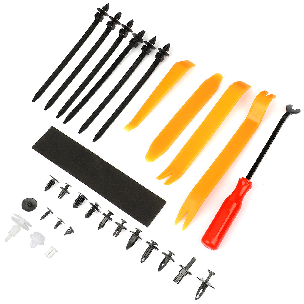 456pcs Car Retainer Clips Fastener Assortments Door Trim Push Rivet Kit Remover Only for Auto