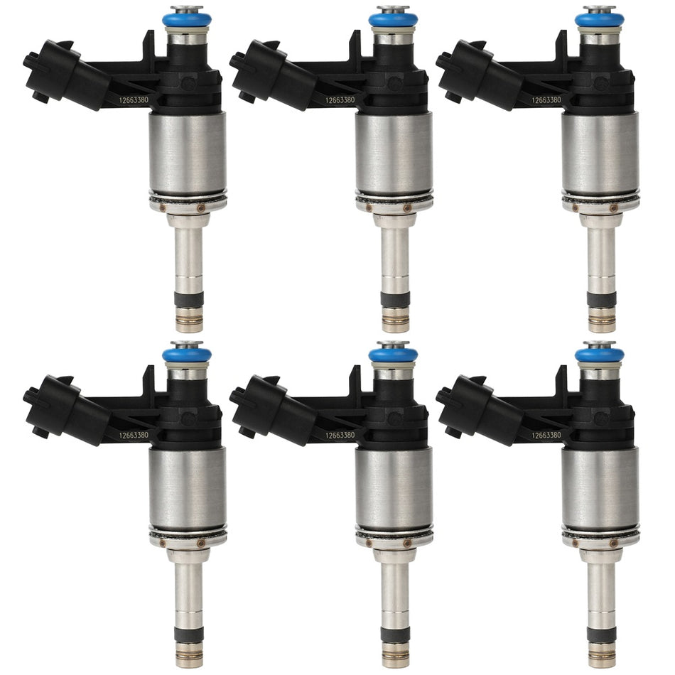 6 Fuel Injectors For Chevrolet Traverse GMC Acadia Buick Enclave 3.6L 2012-2017