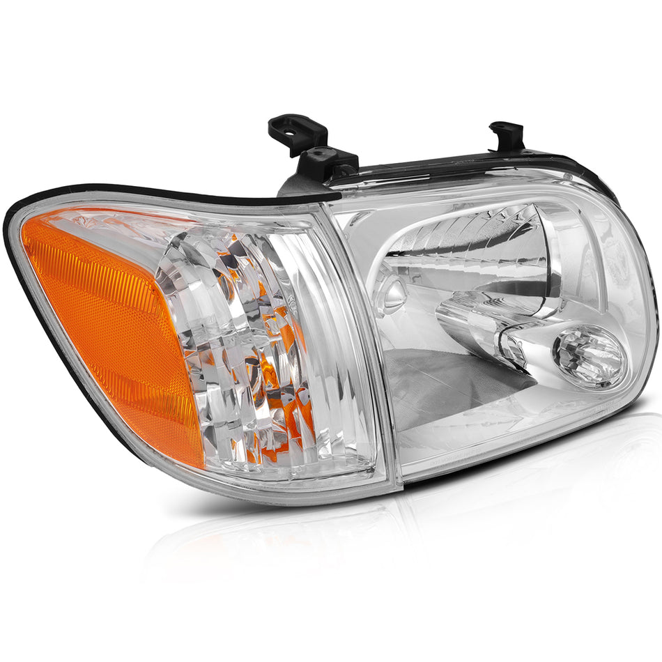 2005-2006 Toyota Tundra/05-07 Sequoia Headlight Assembly Driver and Passenger Side Chrome Housing