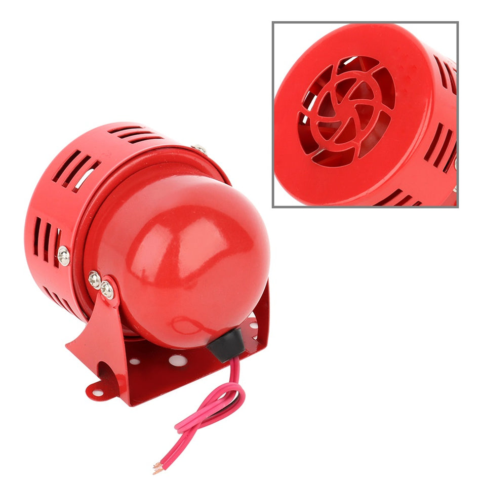 1950s 12v Car Truck Motorcycle Driven RED Air Raid Siren Horn Alarm 50's