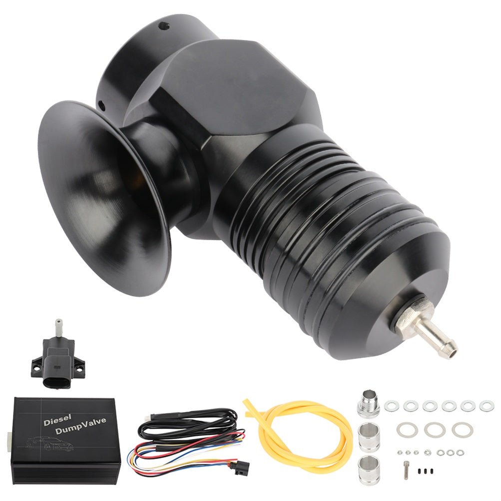 Universal Aluminum Blow Off Valve BOV Kit Electrical Turbo Dump Only for Auto