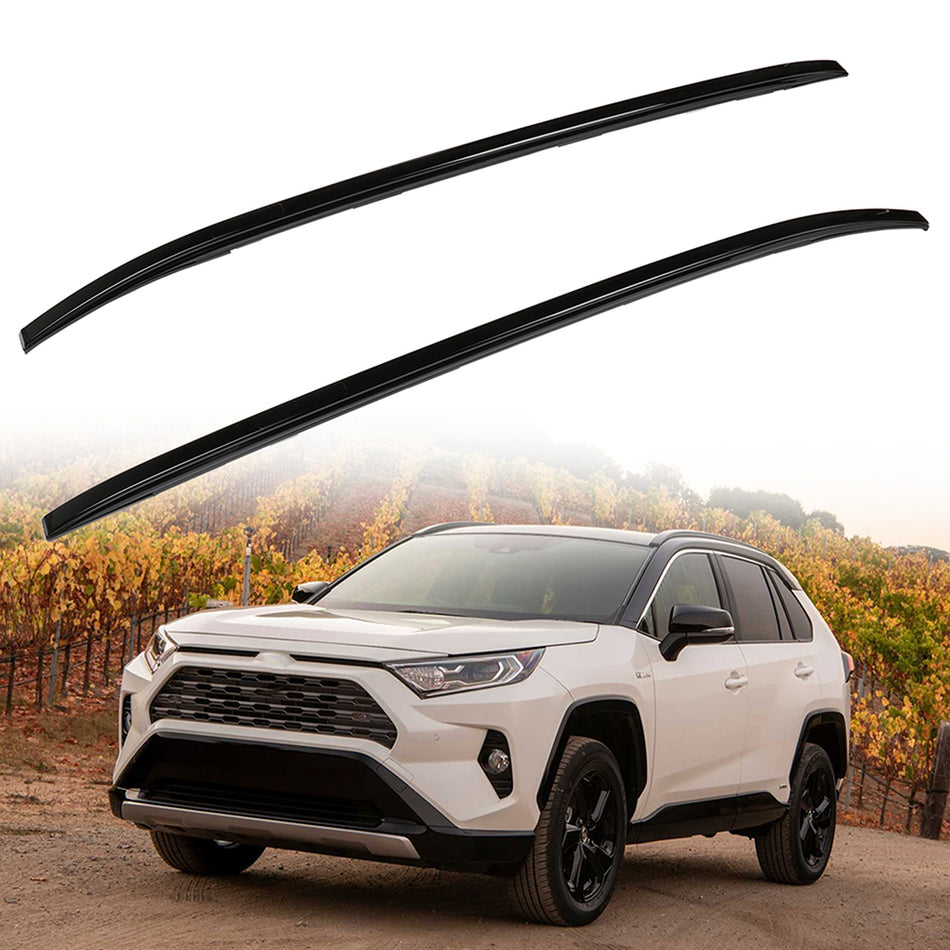 Fit For Toyota Rav4 2019-2020 Roof Rack Cross Bars Black Aluminum 2Pcs