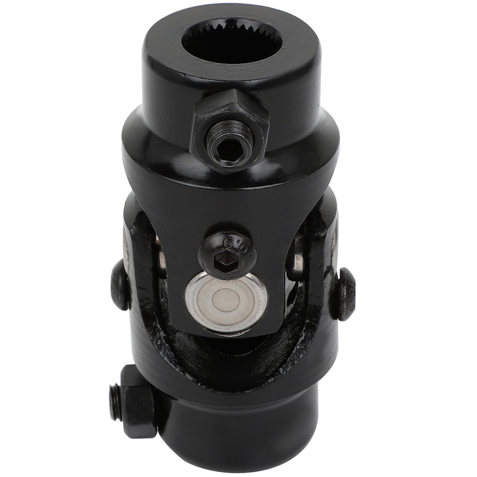 Black 5/8 inch-36 Spline X 3/4 inch DD Universal Steering U-Joint Coup[le