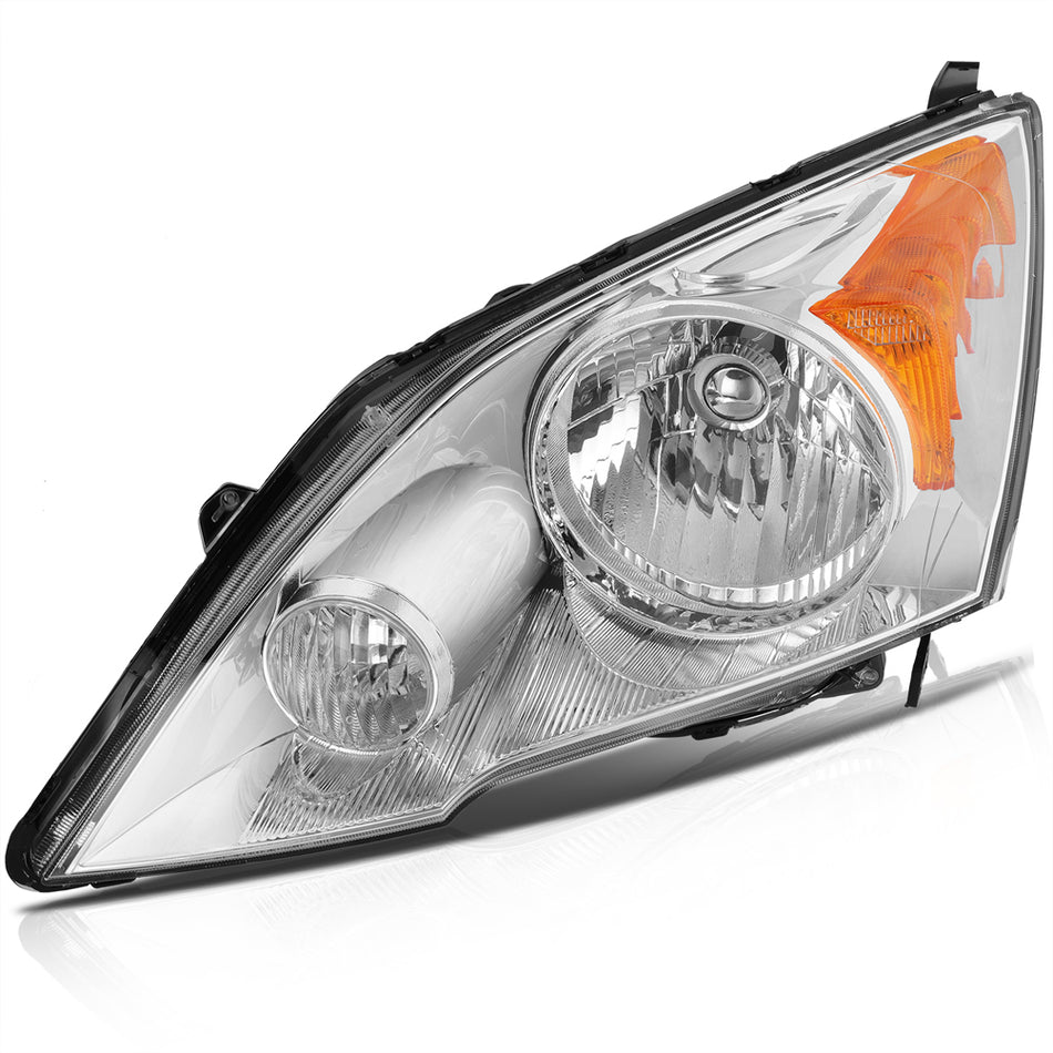 2007-2011 Honda CR-V Headlights Assembly Driver and Passenger Side Chrome Housing