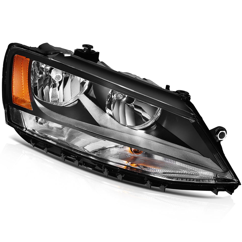 Fits 2011-2018 Volkswagen Jetta Headlight Assembly Left + Right Sides Replacement
