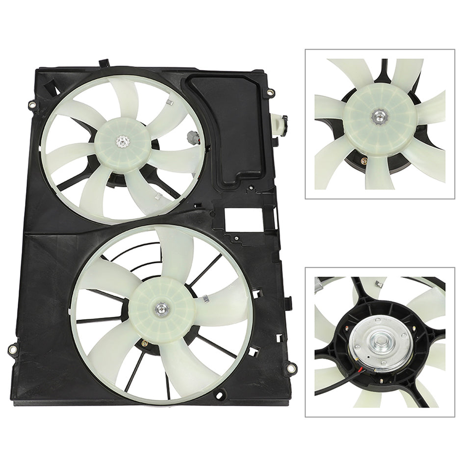 Electric Radiator Condenser Cooling Fan Assembly For 2004 2005 2006 Lexus RX330