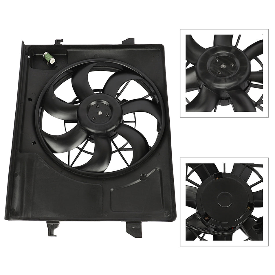 Radiator Cooling Fan Assembly For 2010 2011 2012 2013 Kia Forte Koup 674-50552