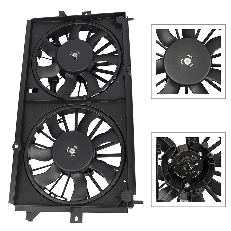 Radiator Condenser Cooling Fan Assembly For 2000-2003 Chevrolet Monte Carlo