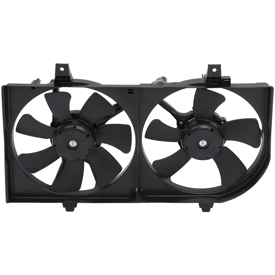 Radiator Condenser Cooling Fan Assembly For 2002 2003 2004-2006 Nissan Sentra