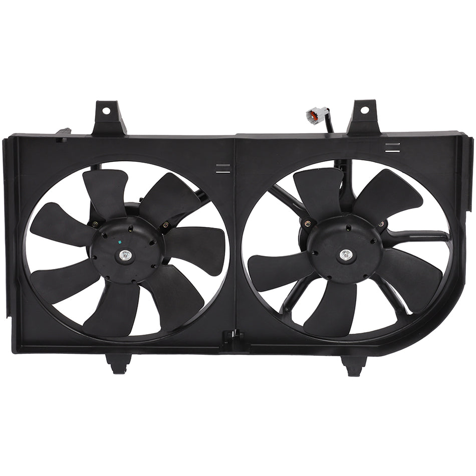 Dual Radiator Fans For 02-04 INFINITI I35 02-03 Nissan Maxima