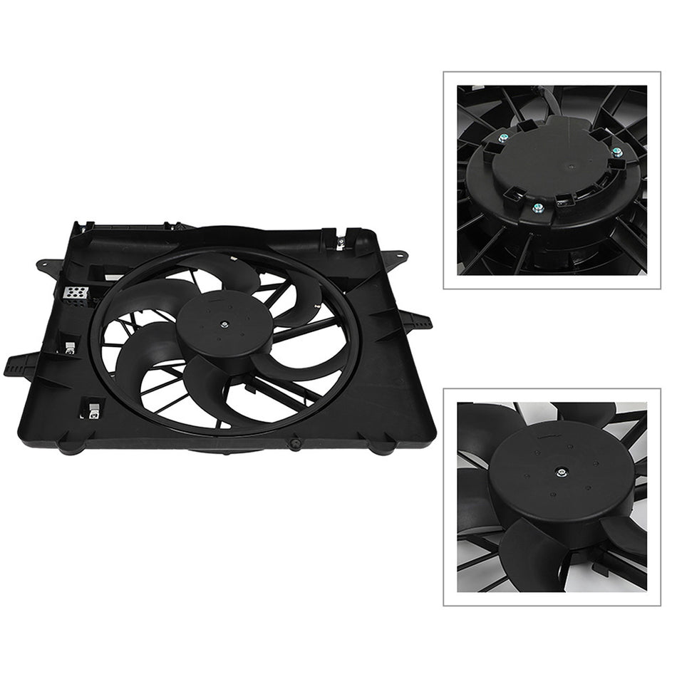 Radiator Cooling Fan Assembly For 2005-2014 Ford Mustang 3.7L 4.0L 4.6L 5.0L 5.4L 5.8L