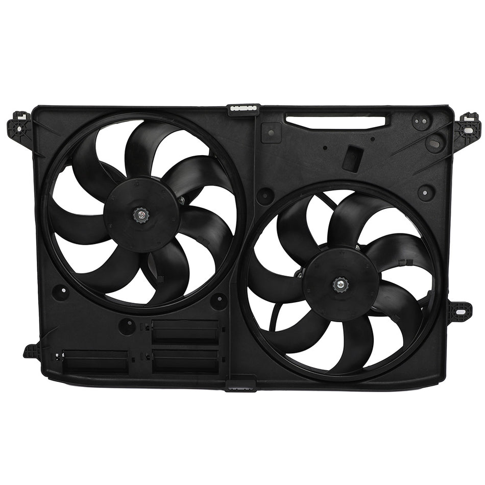 Radiator Condenser Cooling Fan Assembly For 2013 2014 2015-2018 Ford Fusion