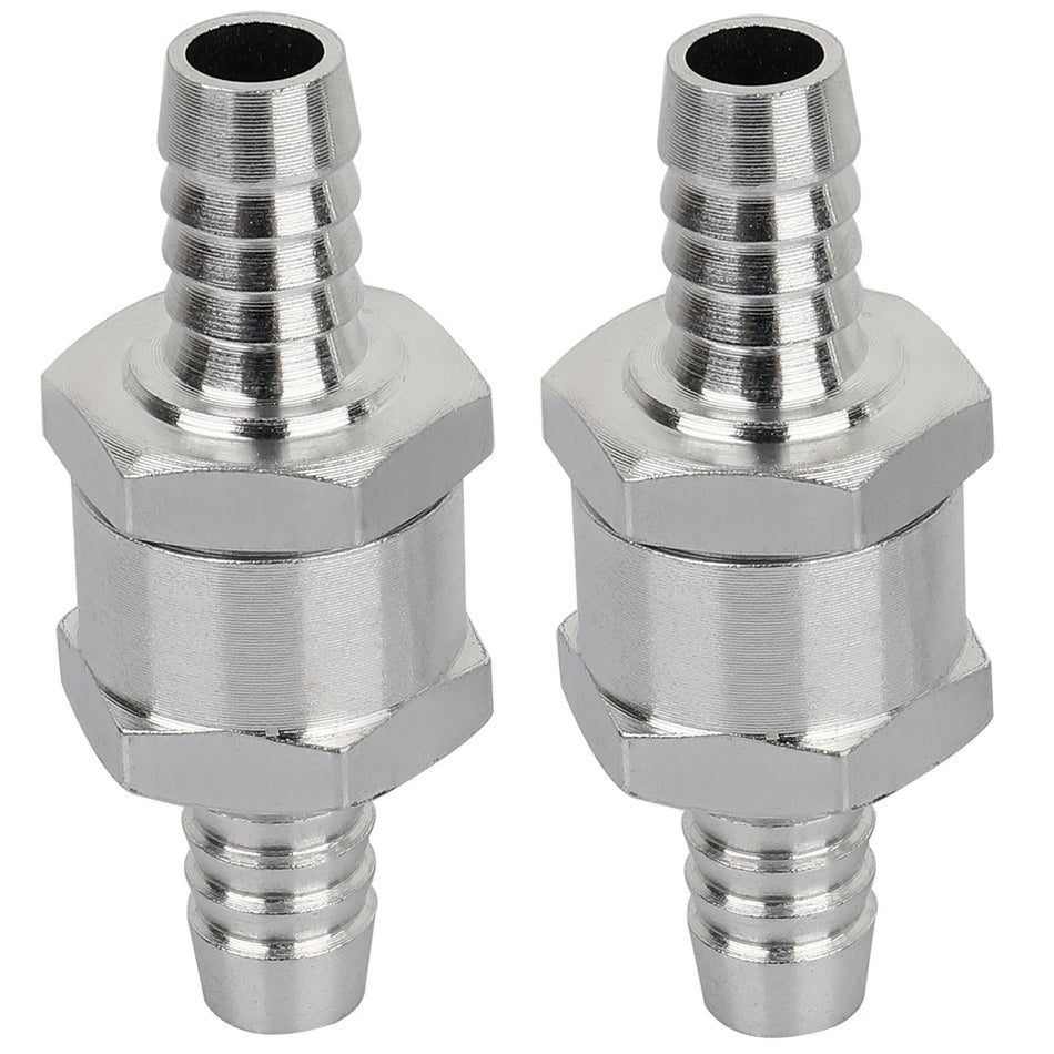 Aluminium Air Injection Check Valve for Petrol Diesel Fuel Oil Water, 10mm/3/8inch Non-Return One Way Control Accessory