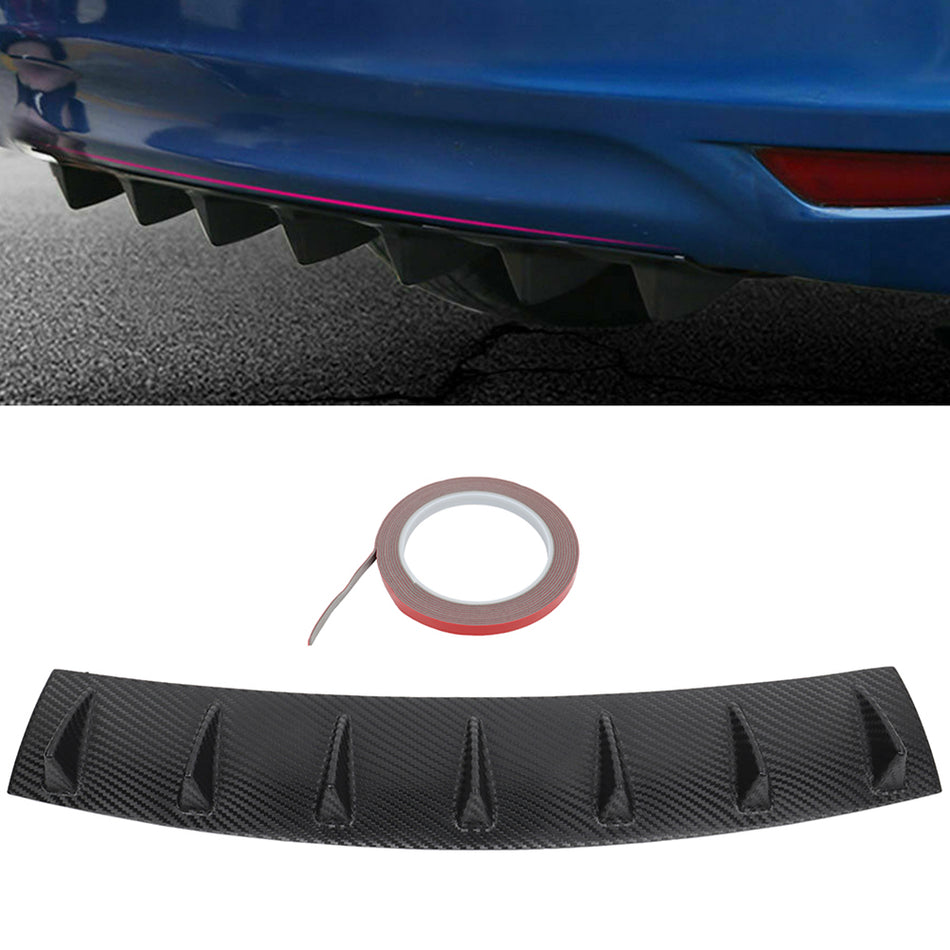 Universal Rear Lower Bumper Diffuser Fin Spoiler Lip Wing Splitter PP