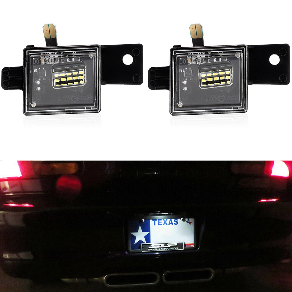 1995-2004 Toyota Tacoma LED License Plate Light Tag Lamp Assembly 6000K White 2pcs