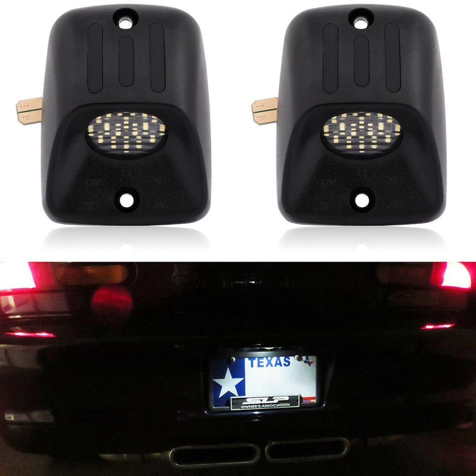 2015-2020 Chevy Colorado/Chevy Silverado/GMC Sierra LED License Plate Light Tag Lamp Assembly 6000K White 2pcs