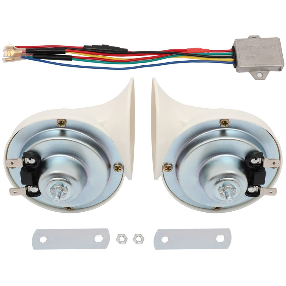 12V 110DB 18 Sounds Snail Air Horn Siren Universal For Car Motorcycle Boat Yacht