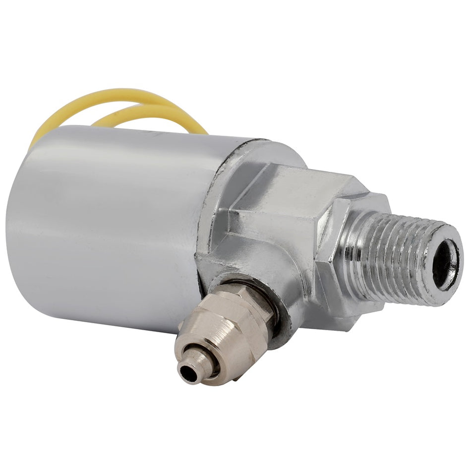 12V 150 PSI Chorme Solenoid Valve For Train Horn Air Tank Compressor inch Air Tube