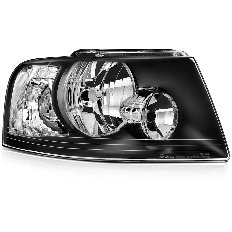 Headlights Assembly For 03-06 Ford Expedition Replacement HeadLamps Left+Right
