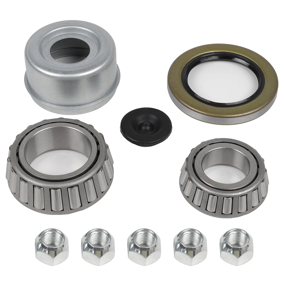 Bearings With Trailer Galvanized Hub 5 On 4.5/3500 Lbs Axle L68149 X L44649