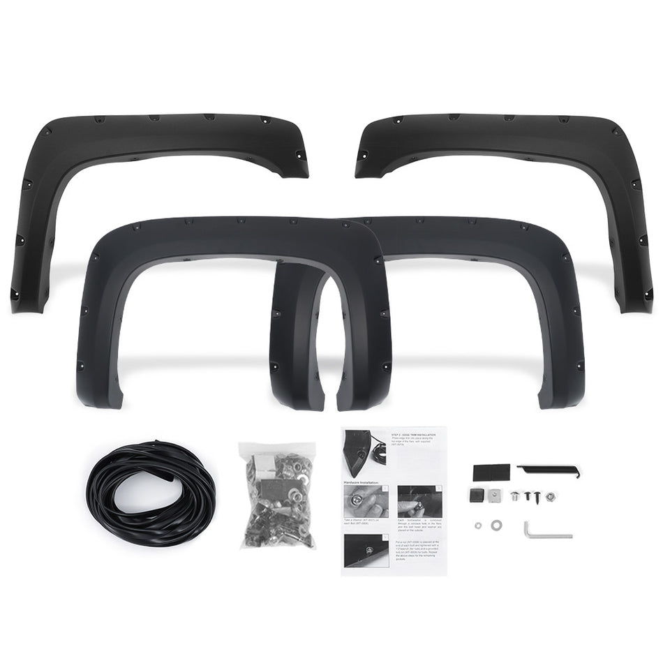 Smooth Fits Chevy Silverado 1500 69 inch 2007-2013 Fender Flares Short Bed Style
