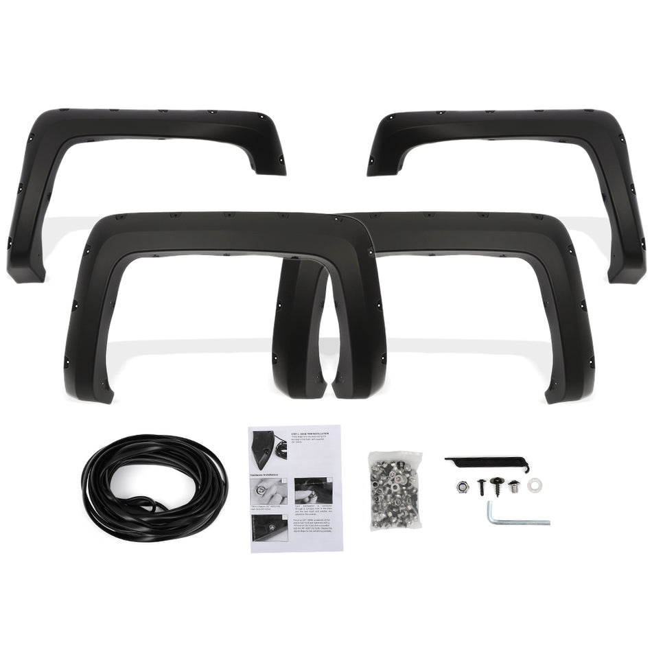 Smooth Fits Chevy Silverado 2500Hd 3500Hd 14-18 Fender Flares Pocket Style PP