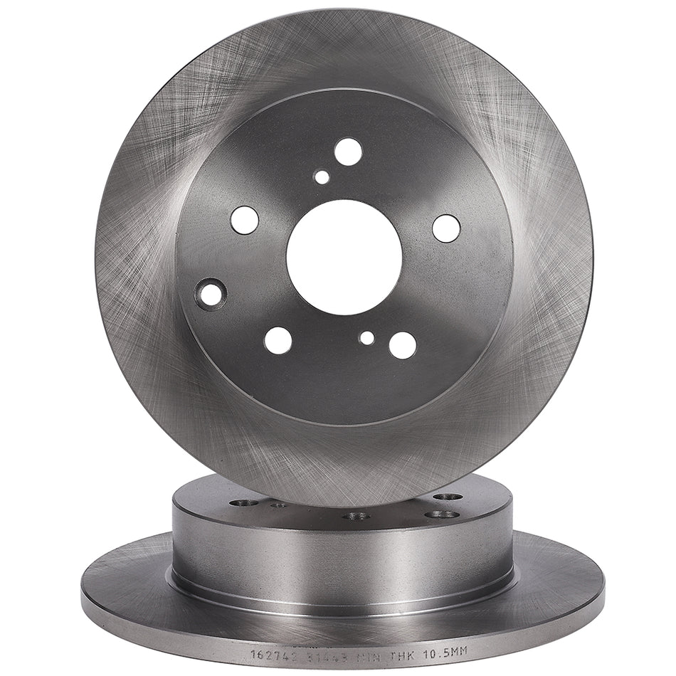 Brake Rotors Rear For 10-12 Lexus HS250h 06-18 Toyota RAV4