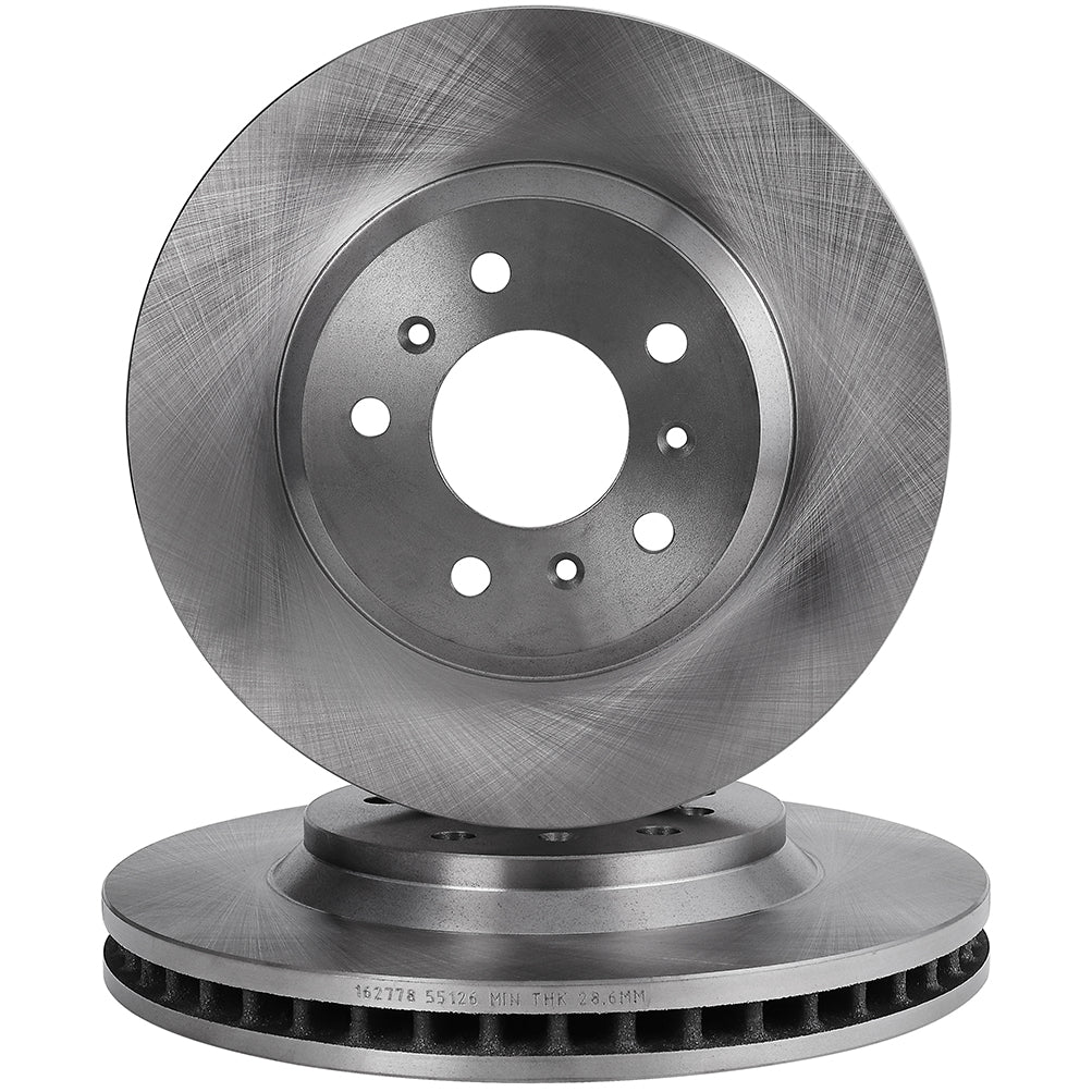 Front 304.8mm 5Lug Brake Rotors For 06-11 Buick Lucerne 06-13 Chevrolet Impala Only for Auto