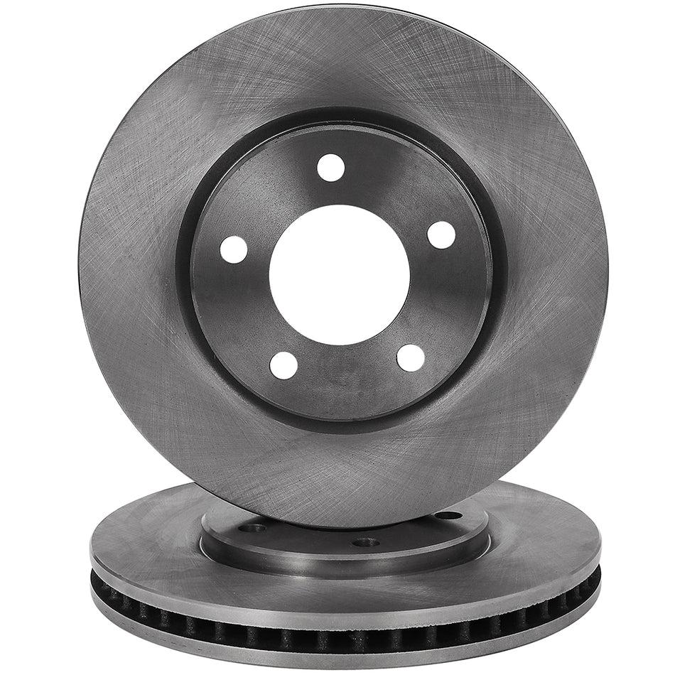 Front Brake Rotors 5 Lugs For 01-07 Dodge Grand Caravan Chrysler Town & Country