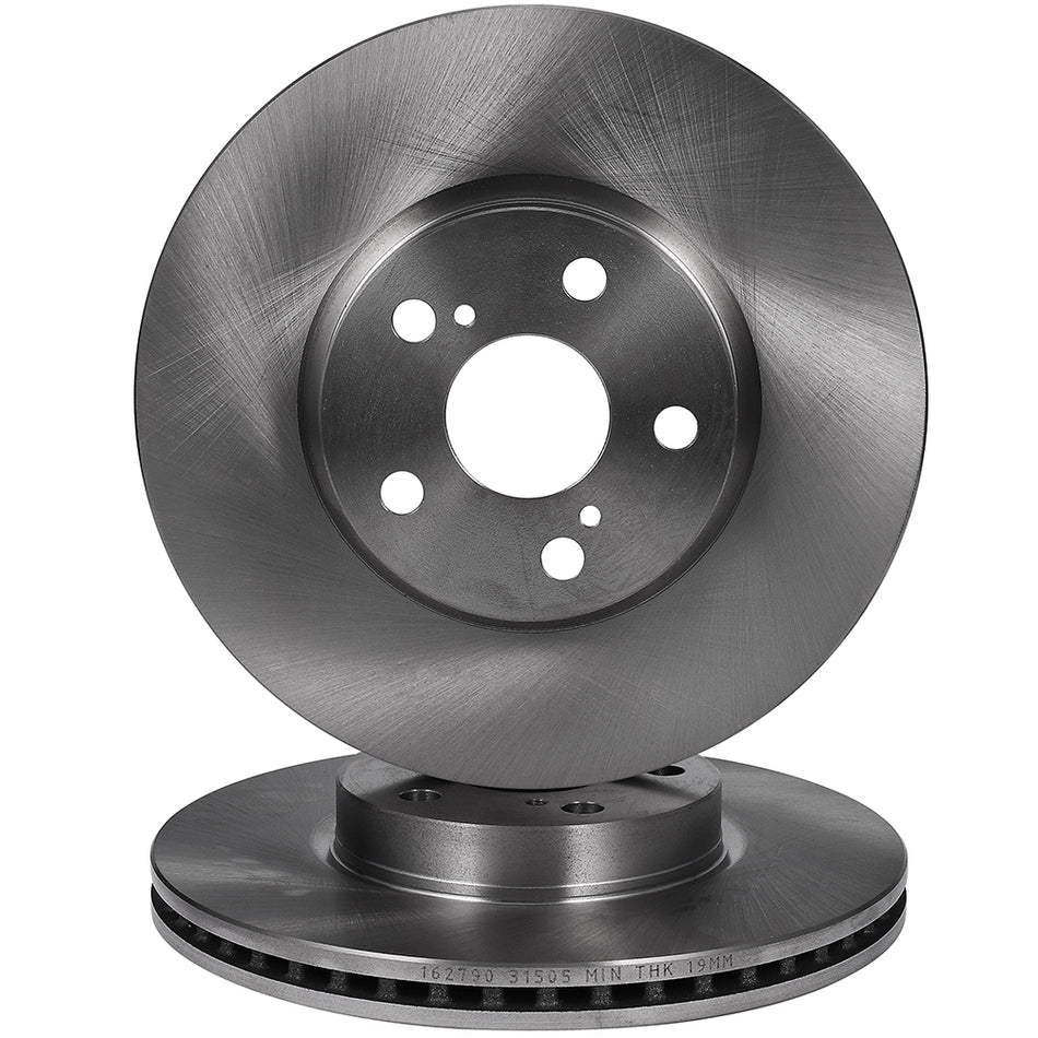 Front Brake Rotors For 08-14 Scion xD 09-19 Toyota Corolla