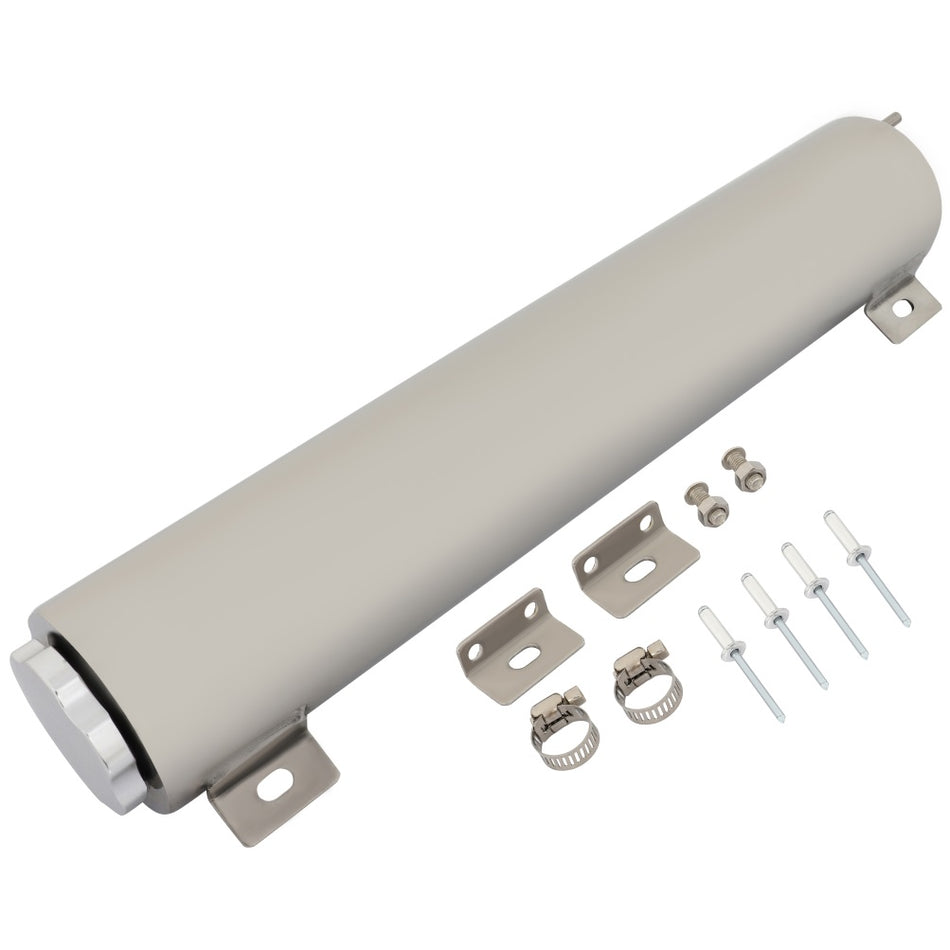 3 inchx16 inch Polished Air-Oil Separator Catch Can Universal 50 OZ